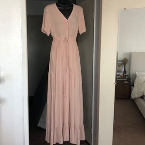 Maxi dress in Blush Pink